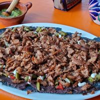 Tlayuda at Veggicano Plant Based in Mexico City