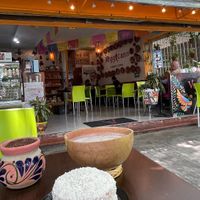 Garibaldi y golden milk   at Veggicano Plant Based in Mexico City