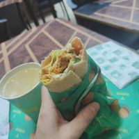 Vegan Chicken wrap at Vedang - green burger | Alexa in Berlin
