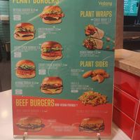 Menu, also meat options at Vedang - green burger | Alexa in Berlin