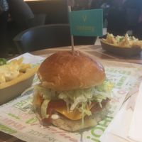 Crispy ‘chicken’ burger  at Vedang - green burger | Alexa in Berlin