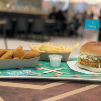 The Nuggets & Chick Burger with Vedang Mayo!  at Vedang - green burger | Alexa in Berlin