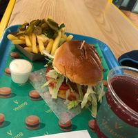 The rhubarb soda was so nice! And the Mayo was obviously delicious.  at Vedang - green burger | Alexa in Berlin