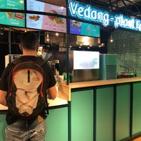 Trendy feel and futuristic vibe.  at Vedang - green burger | Alexa in Berlin