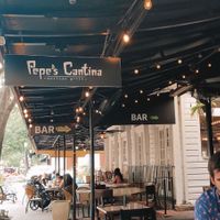 outside seating   at Pepe's Cantina in Winter Park