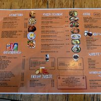 Menu  at Thèm in Docklands