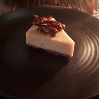 Small but scrumptious vegan cheesecake at Boom + Batten in Victoria