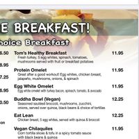 Vegan items on regular menu at Toasted Bun in Van Nuys