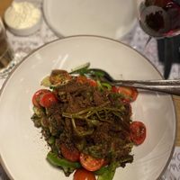 Greek salad minus feta  at Moma in Athens