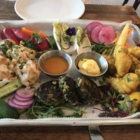 Sharing platter - yum! at Petisco Vegano in New York City
