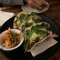 Jackfruit tacos at Petisco Vegano in New York City