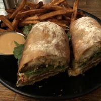Super sandwich at Petisco Vegano in New York City
