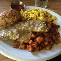 Extremely satisfying vegan comfort food at Watercourse Foods in Denver