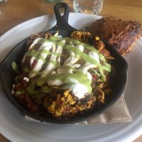 chorizo hash at Watercourse Foods in Denver
