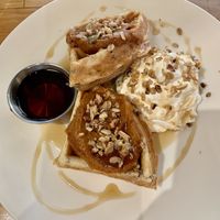 Pumpkin Waffles at Watercourse Foods in Denver