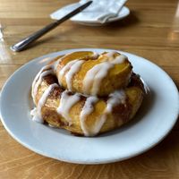 Sweet potato cinnamon roll at Watercourse Foods in Denver