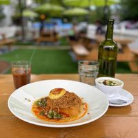 Chorizo grits  at Watercourse Foods in Denver