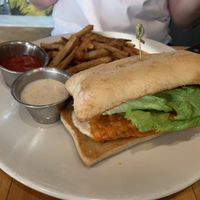 Buffalo tofu sandwich  at Watercourse Foods in Denver
