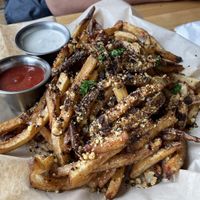 Loaded truffle fries   at Watercourse Foods in Denver