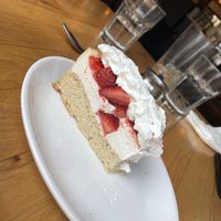 Strawberry shortcake cheesecake  at Watercourse Foods in Denver