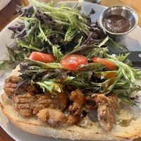 Oyster mushroom poboy   at Watercourse Foods in Denver