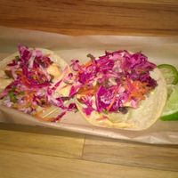 Baja tofish tacos at Watercourse Foods in Denver