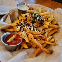 Truffle fries (ranch was fantastic) at Watercourse Foods in Denver