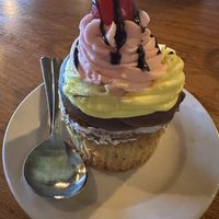 Banana Sundae cupcake!  at Watercourse Foods in Denver