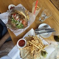 New menu 06/2024 quesadilla 5/5 & gyro 4/5  at Watercourse Foods in Denver