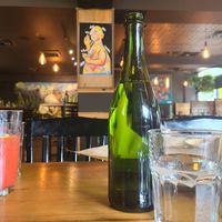 View from table at Watercourse Foods in Denver