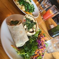 Blackened Tofu Wrap & Gnocchi at Watercourse Foods in Denver
