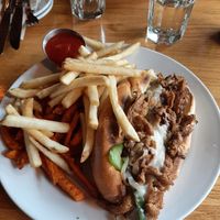 Classic philly at Watercourse Foods in Denver