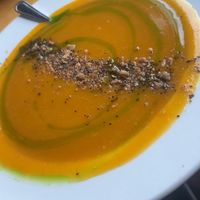 Chipotle butternut squash soup was AMAZING   at Watercourse Foods in Denver