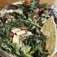 Charred tofu wrap  at Watercourse Foods in Denver