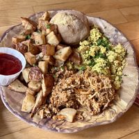 Breakfast platter (3 ⭐️ )  at Watercourse Foods in Denver
