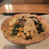 Gnocchi with sweet potato puree, really good! at Watercourse Foods in Denver