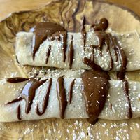 Blintzes  at Watercourse Foods in Denver