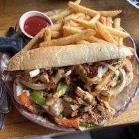 Vegan “Cheese Steak” Sandwich   at Watercourse Foods in Denver