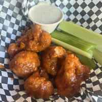The BEST cauliflower wings (HH portion)  at Watercourse Foods in Denver