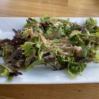 Side salad with maple Dijon dressing at Watercourse Foods in Denver