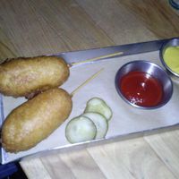 corn dogs at Watercourse Foods in Denver