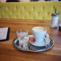 Soy cappuccino at Cafe Galerie in Dornbirn