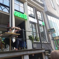 Outside at Green Tea Dim Sum Bar in Amsterdam