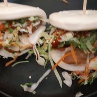 Vegan bao buns at Green Tea Dim Sum Bar in Amsterdam