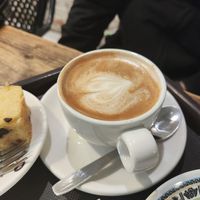 Cafe con leche de soja at Dos de Azucar  in Oviedo