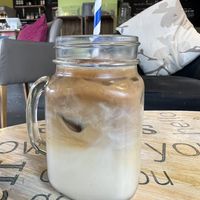 Iced coffee   at Art & Soul Cafe in St Neots