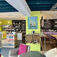 Downstairs seating   at Art & Soul Cafe in St Neots