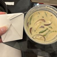 A tiny side of rice was included with the green curry  at Rice Factory in Milltown