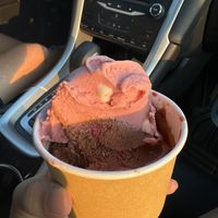 Chocolate raspberry at the bottom   at Vashti Rose in Port Moody