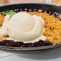 Goji Berry Crumble with Coconut Ice Creamm  at Sow Plated in Upper Arlington
